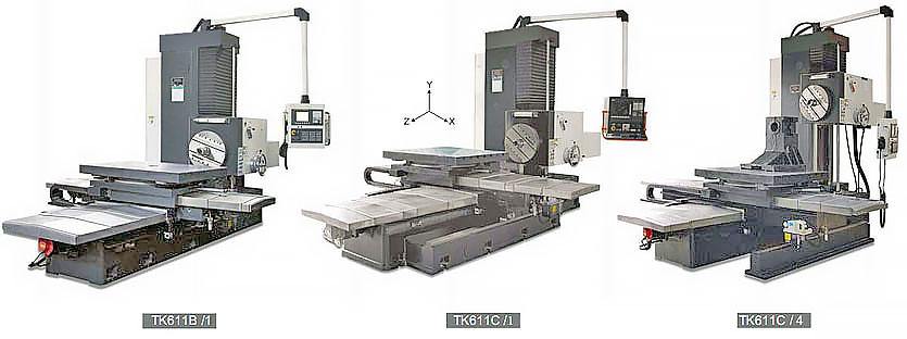 Горизонтально-расточные станки с ЧПУ серии TK