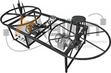 Станок для перемотки кабеля полуавтоматический СПК 0,4-30П (диаметр перематываемого материала от 1 до 20 мм