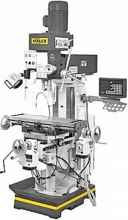 Вертикально-фрезерный станок с УЦИ стол 1000х240мм X/Y, 2,2кВт, STALEX BF60